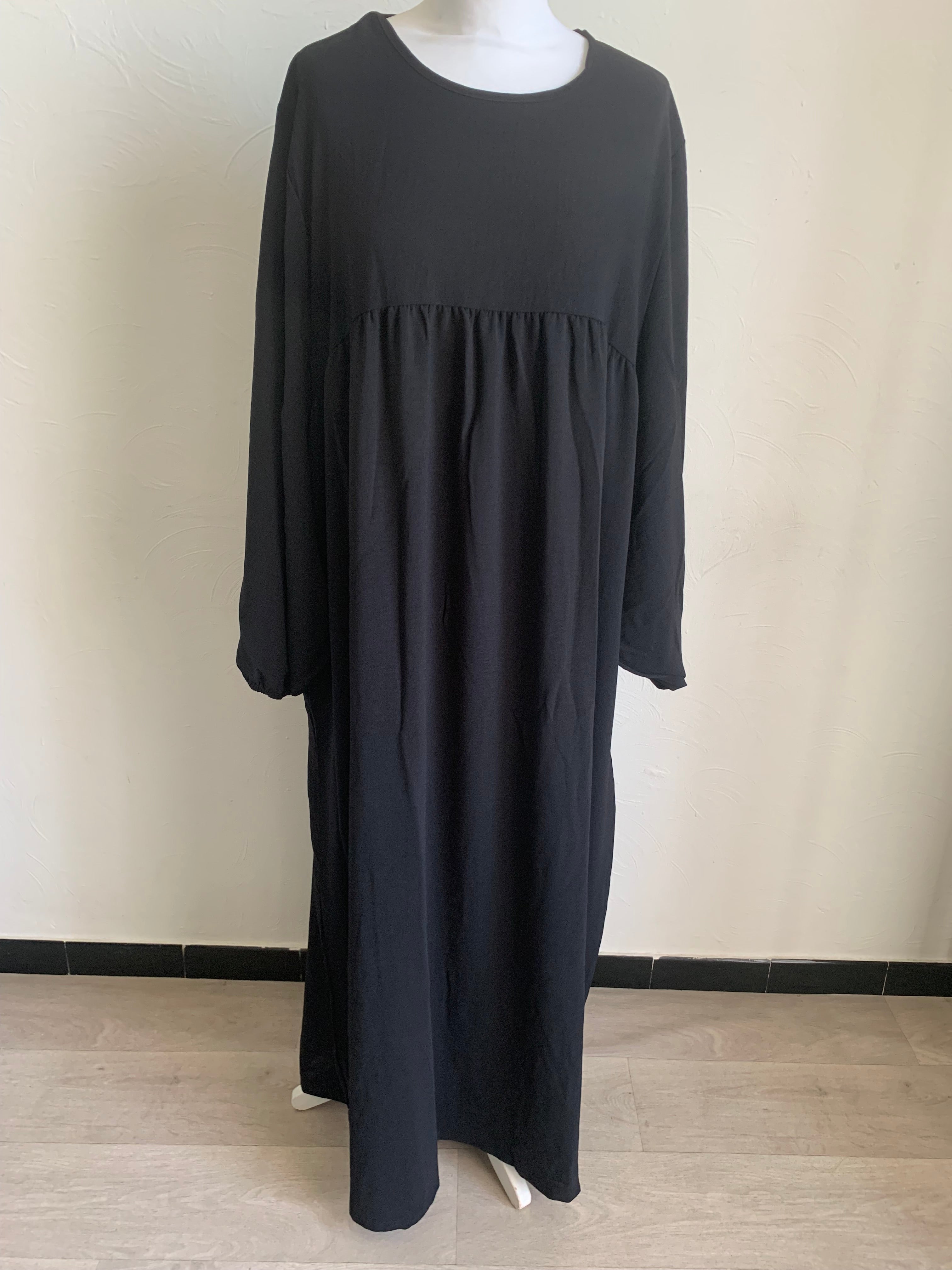 Abaya Manche Bouffante Noir