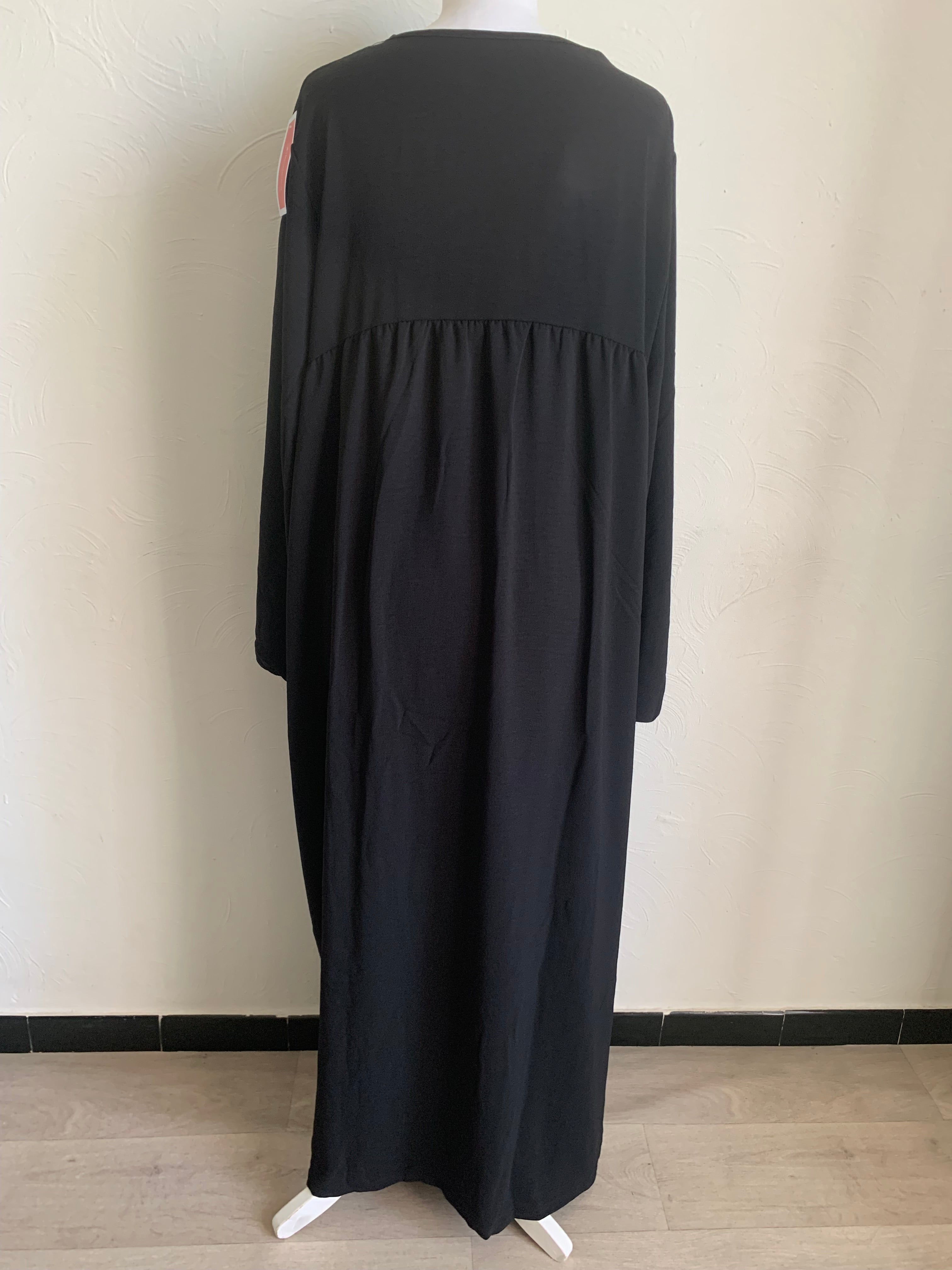 Abaya Manche Bouffante Noir