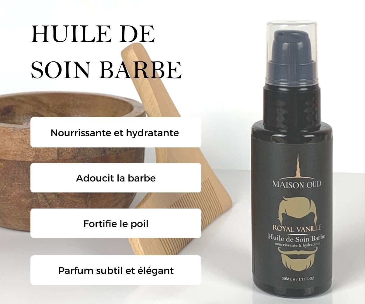 Huile à barbe Royal Vanille 50ml – Maison Oud